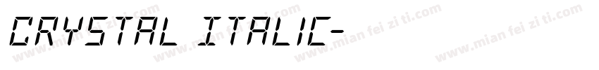Crystal Italic字体转换